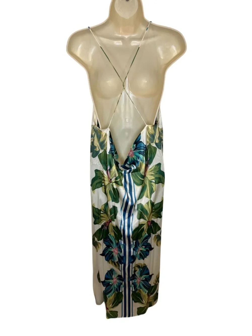 Significant Other Mariah Midi Dress Hibiscus Tile - Size 8 - Picture 3 of 9